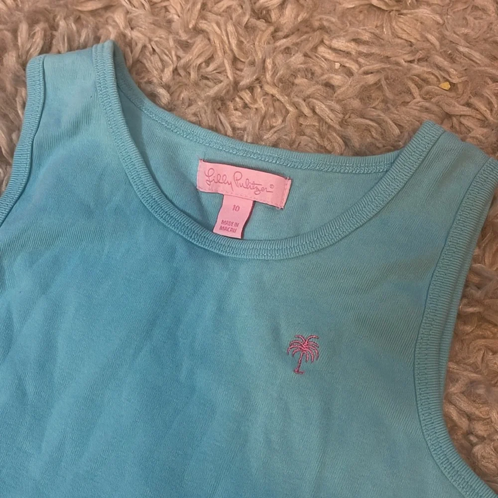 Girls Lilly Pulitzer blue tank top size 10